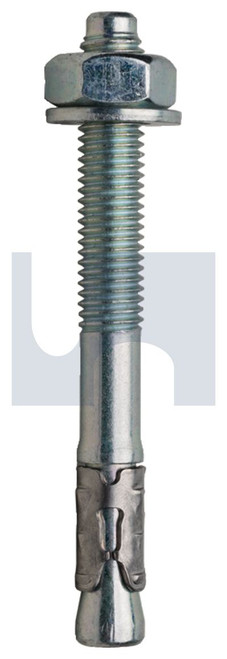 M1T THROUGHBOLT | Carbon Steel | Z/P M1T:  M12 X 125 (ZINC PLATED (ROHS COMPLIANT))