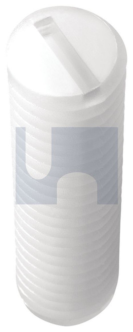 SOCKET GRUB SCREW - SLOTTED | Nylon Natural | NYLON DIN551 GRUB SCRW:M5 X 6 (NYLON NATURAL)