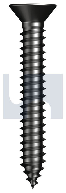 SELF-TAPPER CSK PHIL | C1022 Hardened | ZBP STS CSK PH: #12 X 2-1/2 (ZINC BLACK PASSIVATE)