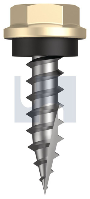 TYPE 17 HEX HEAD + WASHER | C1022 Hardened | CL4 CC T17 SEAL HX:10-12X 20 (CLASSIC CREAM (SMOOTH) -CL4)
