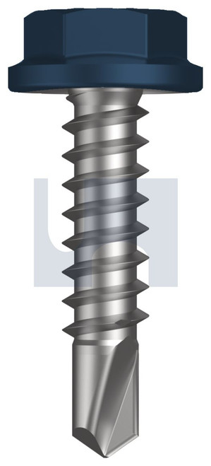 METAL SDS FLANGED HEX HEAD | C1022 Hardened | CL4 DO MET FLG HX:10-16X 22 (DEEP OCEAN (STORM BLUE) -CL4)