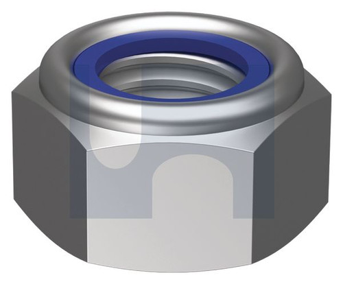 NYLOC HEX NUT | 304 DIN985 NYLOC: M12 (Pack of 100)