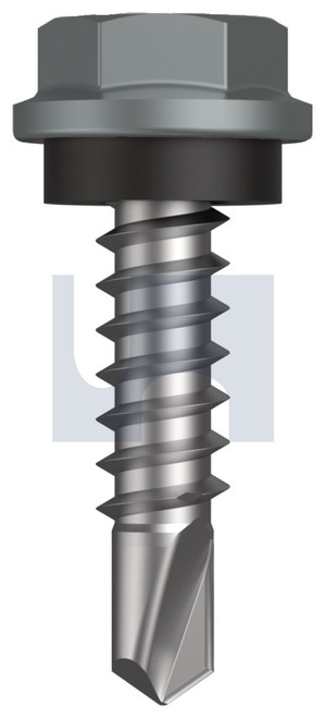METAL SDS HEX HEAD + WASHER | C1022 Hardened | CL4 WN MET SEAL HX:10-16X 22