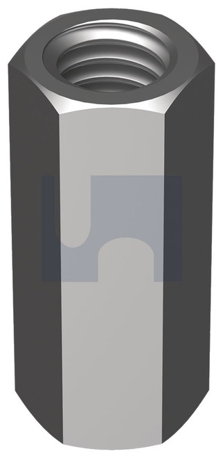 HEX COUPLER | ISO Property Class 5 | HDG MS HEX COUPLER: M10 X 30 (HOT DIP GALVANISED)