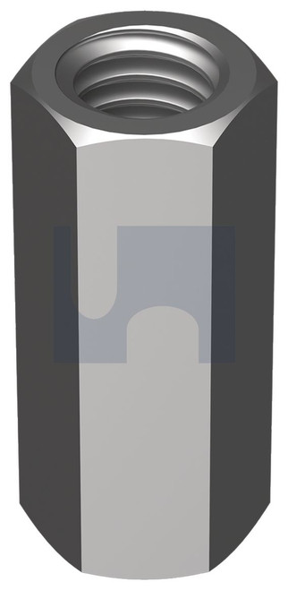 HEX COUPLER | ISO Property Class 5 | Z/P CL5 HEX COUPLER: M24 X  72 (ZINC PLATED (ROHS COMPLIANT))