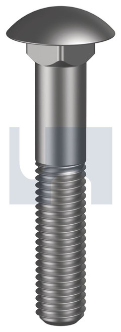 CUP HEAD | 304 Stainless | 304 CUP HEAD: 3/8UNC X  1 (304 STAINLESS)