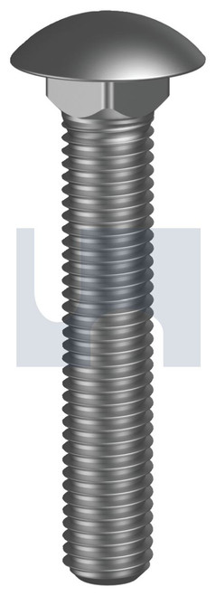 CUP HEAD | 316 Stainless | 316 DIN603 CUP HEAD: M8 X  40 (316 STAINLESS)