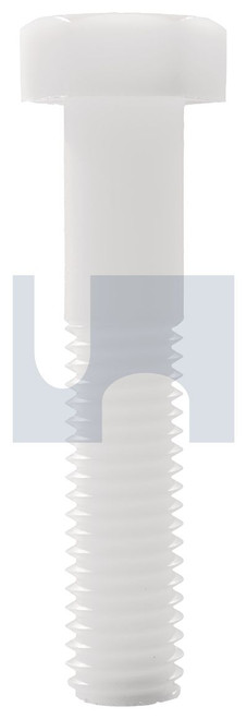HEX HEAD BOLT | Nylon Natural | NYL HEX BLT:5/16UNCX  1-1/4 (NYLON NATURAL)