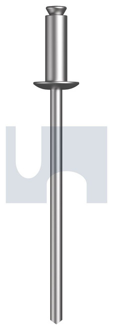 RIVET DOME HEAD PEEL | Aluminium 5056 / Zinc Steel | RIV 5056 AS DOM PEEL: #612 (PLAIN)