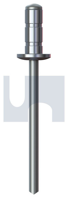 RIVET DOME HEAD MULTI-GRIP | Aluminium 5052 / Zinc Steel | RIV 5052 AS  DOM MGRIP:#61-64 (Aluminium)