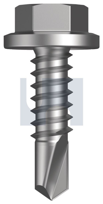 METAL SDS FLANGED HEX HEAD | C1022 Hardened | CL4 MET FLG HX:14-14X 22 (CLASS 4)