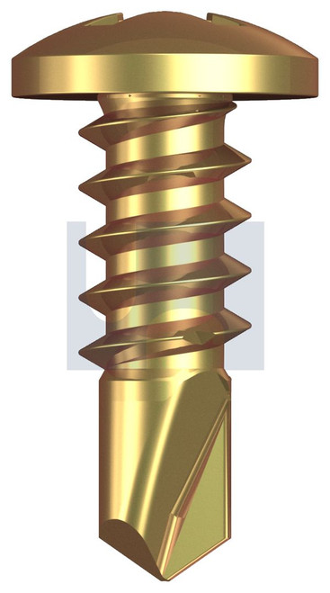 METAL SDS PAN HEAD | C1022 Hardened | ZYP MET PAN PH: 8-18X 12 (Zinc Yellow Passivate)