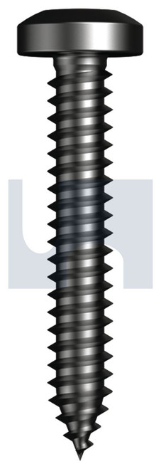 SELF-TAPPER PAN PHIL | C1022 Hardened | ZBP STS PAN PH: #08 X 1-1/2 (ZINC BLACK PASSIVATE)