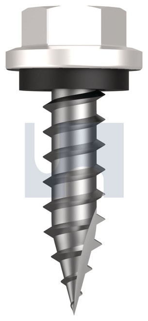 TYPE 17 HEX HEAD + WASHER | C1022 Hardened | CL4 DW T17 SEAL HX:14-10X 25 (DOVER WHITE - CL4)