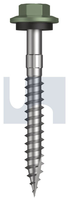 TYPE 17 HEX HEAD + WASHER | C1022 Hardened | CL4 PE T17 SEAL HX S:12-11X 50 (PALE EUCALYPT (MIST GREEN)-CL4)