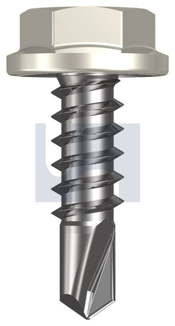METAL SDS FLANGED HEX HEAD | C1022 Hardened | CL4 SM MET FLG HX:10-16X 16 (Class 4)