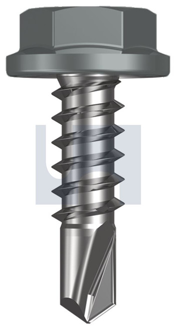 METAL SDS FLANGED HEX HEAD | C1022 Hardened | CL4 WN MET FLG HX:10-16X 16 (WINDSPRAY (SMOKEY) -CL4)