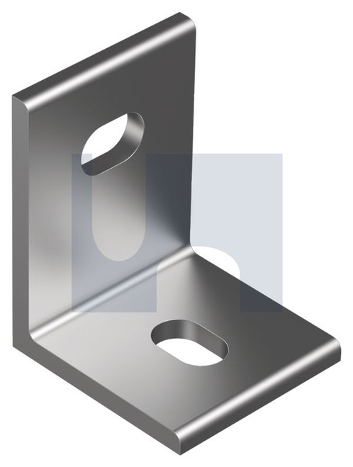 BRACKET ANGLE SLOTTED 125 | Q235B Structural Steel | ANGLE BKT SLOT:M16 X 80X125X10 (HOT DIP GALVANISED)