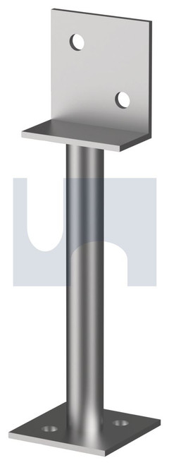 POST SUPPORT H/DUTY | Q235B Structural Steel | L STIRRUP ROD STEM:  35 X  200