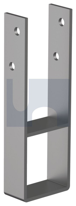 POST SUPPORT H/DUTY | Q235B Structural Steel | U SHAPE W/BAR PS:  90 X  300