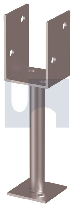 POST SUPPORT H/DUTY | Q235B Structural Steel | U STIRRUP ROD STEM: 100 X  600
