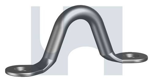 SADDLE EYE STRAP | 304 Stainless | 304 SADDLE EYE STRAP: 5 X 51