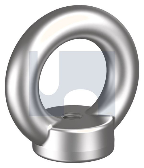 EYE NUT - COLLAR | 316 Stainless | 316 EYENUT HEC582: M8 X  36