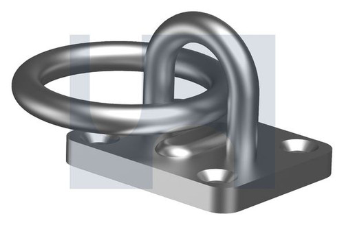 PAD EYE OBLONG+RING | 304 Stainless | 304 EYE PAD OBLONG W/RING: 5