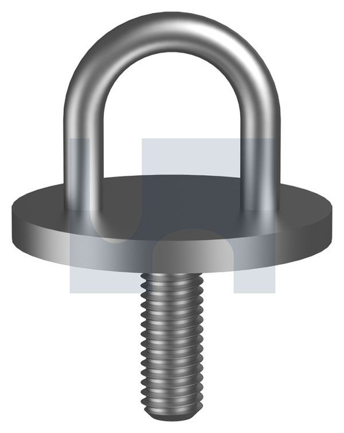 PAD EYE ROUND EYE BOLT | 304 Stainless | 304 EYE PAD RND BOLT: 6 X 40