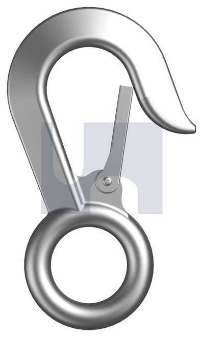 HOOK SNAP+SAFETY LATCH | 316 Stainless | 316 SAFETY HOOK W/LATCH: 19