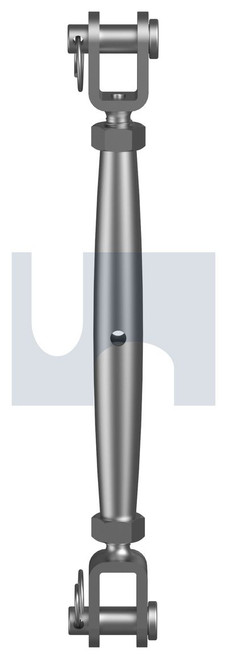 RIGGING SCREW JAW+JAW | 316 Stainless | 316 RIG SCRW JAW+JAW:M8 X 180