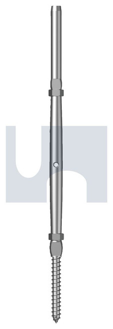 RIGGING SCREW LAG+SWAGE | 316 Stainless | 316 RIG SCRW LAG+SWG:M5  X 3.2