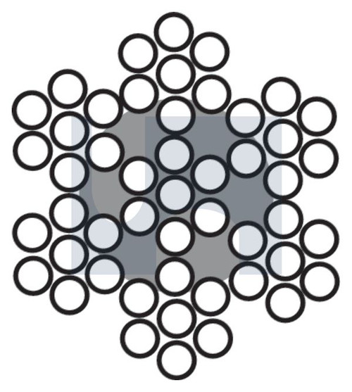 WIRE ROPE 7x7 | 316 Stainless | 316 W/ROPE:7 X  7 X  3.2 1000M