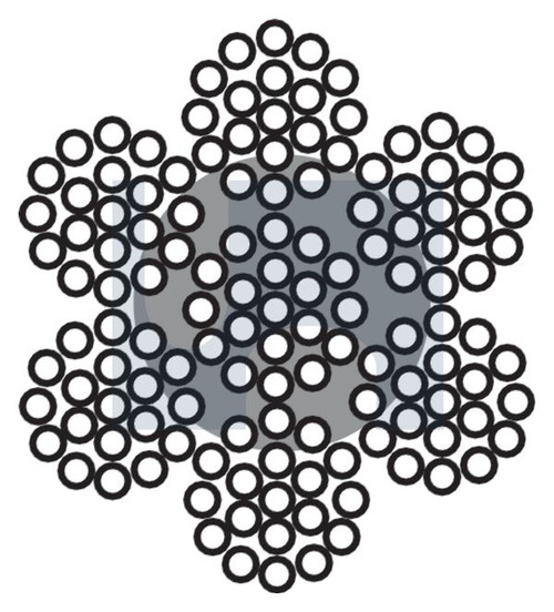 WIRE ROPE 7x19 | 316 Stainless | 316 W/ROPE:7 X 19 X  3.2 1000M