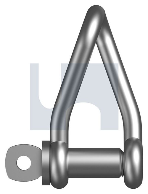 SHACKLE TWISTED | 316 Stainless | 316 D SHKLE TWT:M4 X  24 (316 STAINLESS)