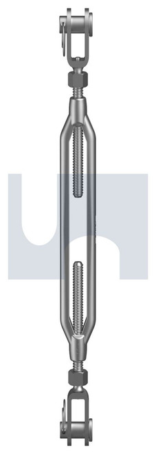 TURNBUCKLE OPEN BODY JAW + JAW | 316 Stainless | 316 T/BKLE JAW+JAW:M5 X 125