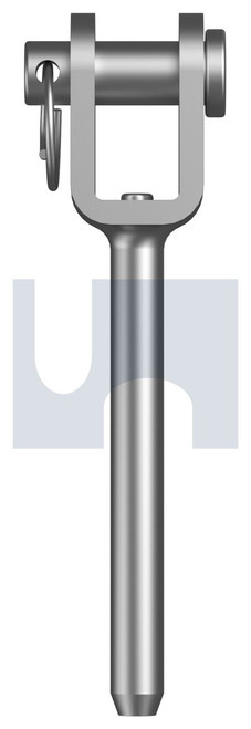 TERMINAL SWAGE FORK | 316 Stainless | 316 T/SWG FORK: 2.5 X  55