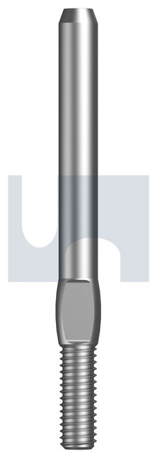 TERMINAL SWAGE STUD MINI THRD | 316 Stainless | 316 T/SWG MINI THREAD:M6 X 3.2
