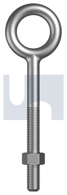 FORGED EYE BOLT KIT | ISO Property Class 4.6 | HDG FORGE EYEBLT KIT:M20 X 250