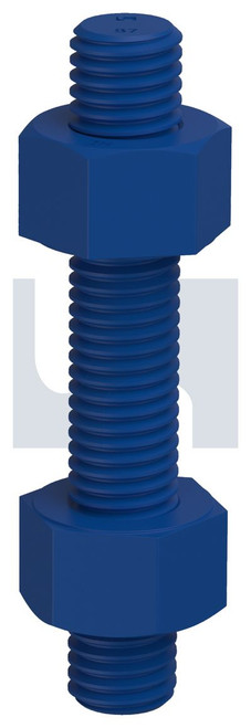 STUD BOLT & NUT KIT | ASTM A193 Grade B7 / 2H | B7/2H XYB KIT: 7/8UNC X 290 (XYLAN BLUE)
