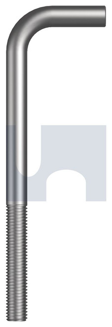 HDG MS L-BOLT: M16 X 185 X 135 (HOT DIP GALVANISED)