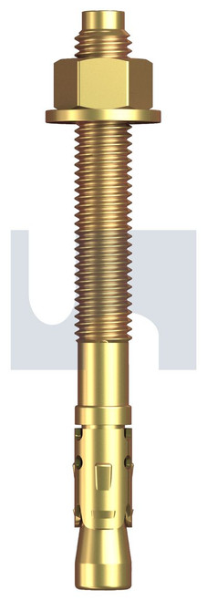 CLAWBOLT (WEDGE ANCHOR) | ISO Property Class 4.6 | ZYP CL4.6 CLAW BOLT:M20 X 200 (ZINC YELLOW PASSIVATE)