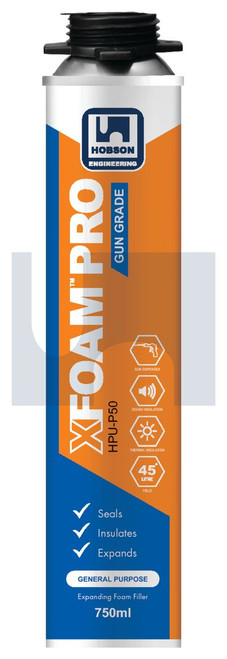 HPU-P50 FOAM FILL GUN 750 | PU Foam | HPU-P50 XFOAM FILL GUN: 750ML (DISPENSER PU FOAM)
