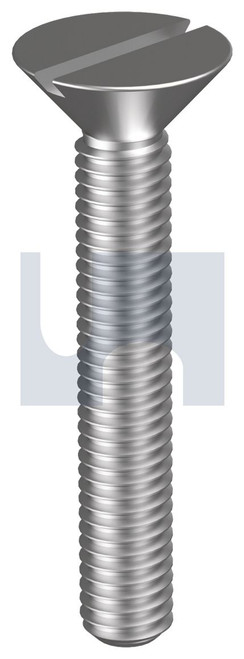 METAL THREAD CSK SLOT | 304 Stainless | 304 DIN963 CSK SL:M6 X  25 (304 STAINLESS)