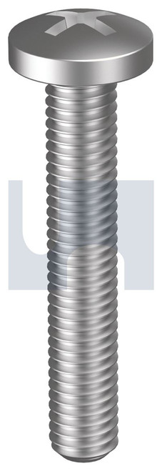 METAL THREAD PAN PHIL | 304 Stainless | 304 MACH PAN PH:10-32UNFX1-1/4 (304 STAINLESS)