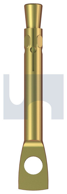 TIE WIRE SUSPENSION ANCHOR | Carbon Steel | ZYP SUSP TIE WIRE: M6 X  60 (ZINC YELLOW PASSIVATE)