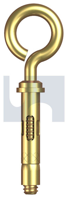 TYGABOLT EYE (SLEEVE ANCHOR) | Carbon Steel | ZYP TYGABOLT EYE: 8MM X  45 (ZINC YELLOW PASSIVATE)