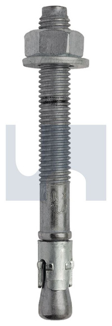 M2F THROUGHBOLT | Carbon Steel | HDG M2F: M10 X  95 / 15 (HOT DIP GALVANISED)