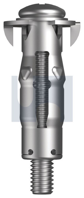 HOLLOW WALL ANCHOR STANDARD | Carbon Steel | Z/P HOLLOW WALL:M4X0(0-4)30 (ZINC PLATED (ROHS COMPLIANT))