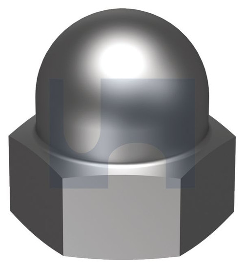 DOME HEX NUT | ISO Property Class 5 | CR HEC1587 CL5 HX DOME NUT: M6 (Chrome)